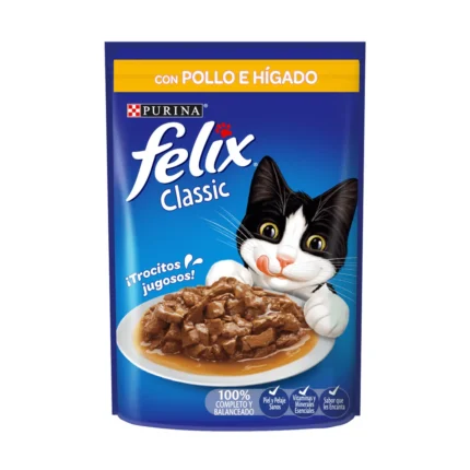 Pouch Felix Classic con Pollo e Hígado